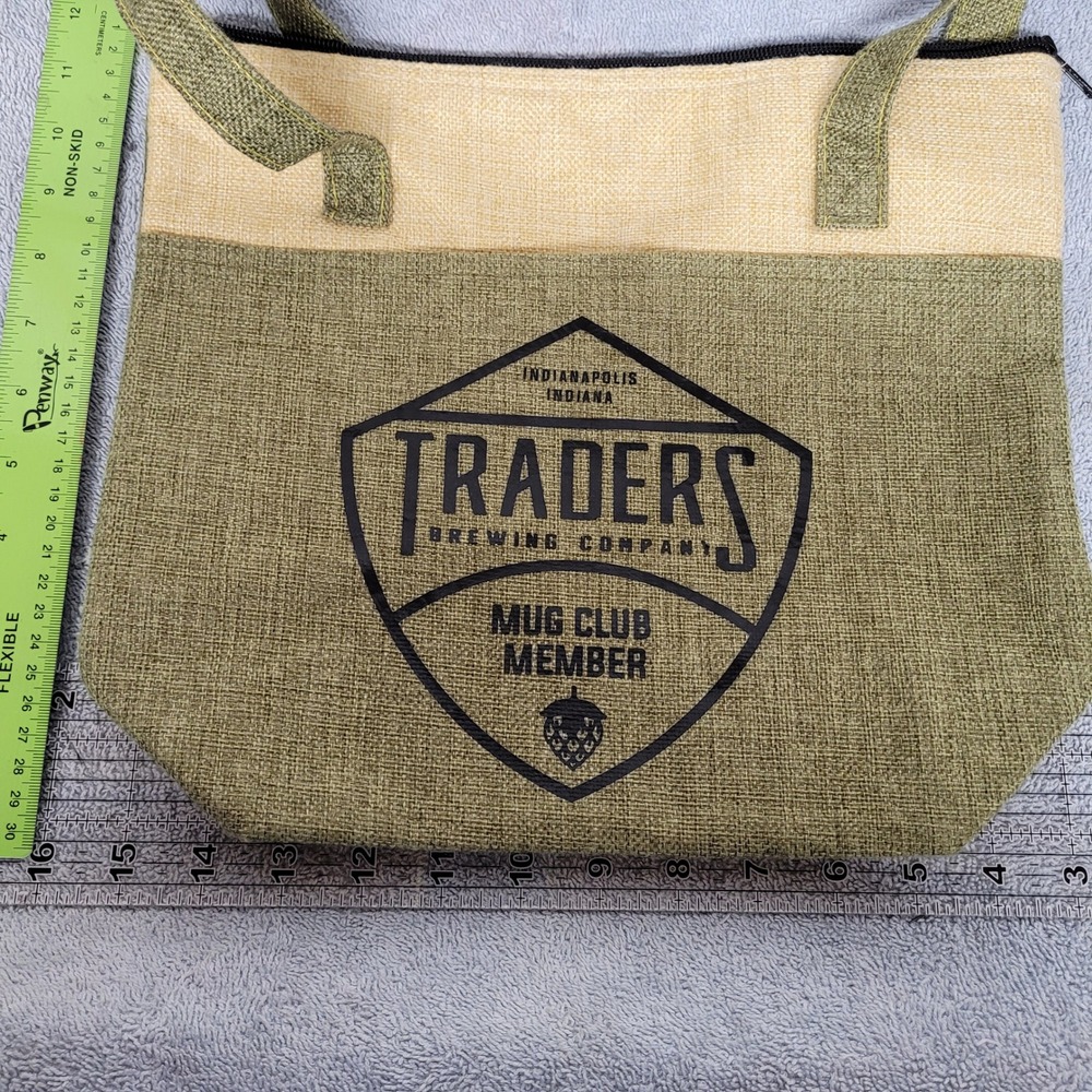 Traders Brewing Company Mug Club Member Insulated Cooler Tote Bag Green
